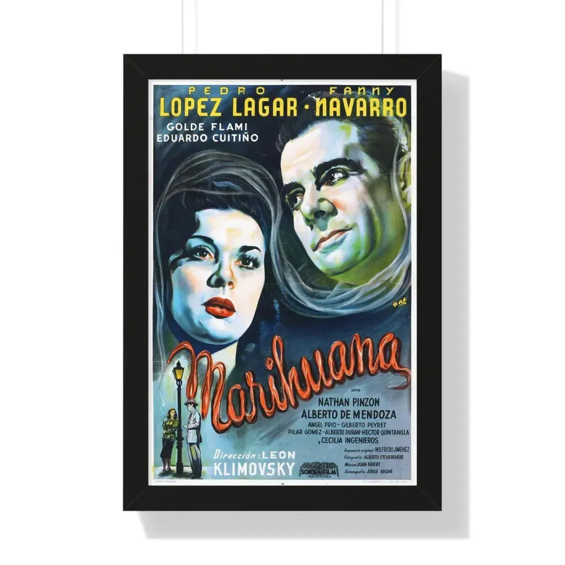 MARIHUANA STORY 1950 - Framed Movie Poster - The Sticker Space