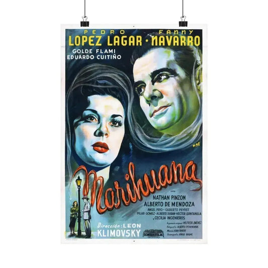 MARIHUANA STORY 1950 - Paper Movie Poster 12″ x 18″ Matte - The Sticker Space