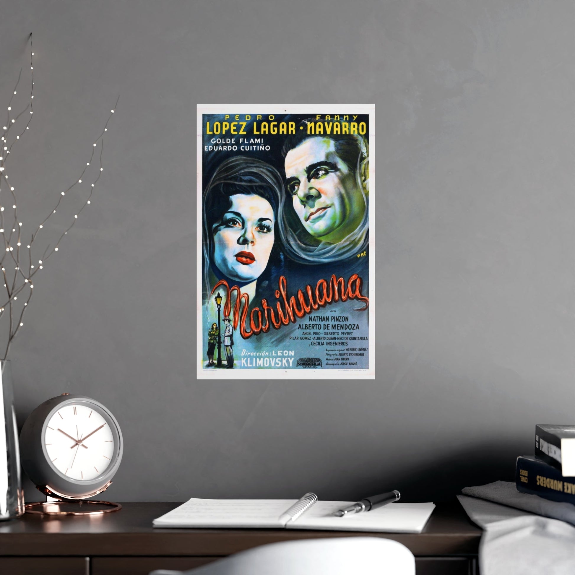 MARIHUANA STORY 1950 - Paper Movie Poster-The Sticker Space