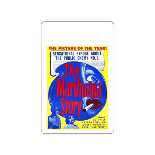 MARIHUANA STORY (3) 1950 Movie Poster STICKER Vinyl Die-Cut Decal 2 Inch - The Sticker Space