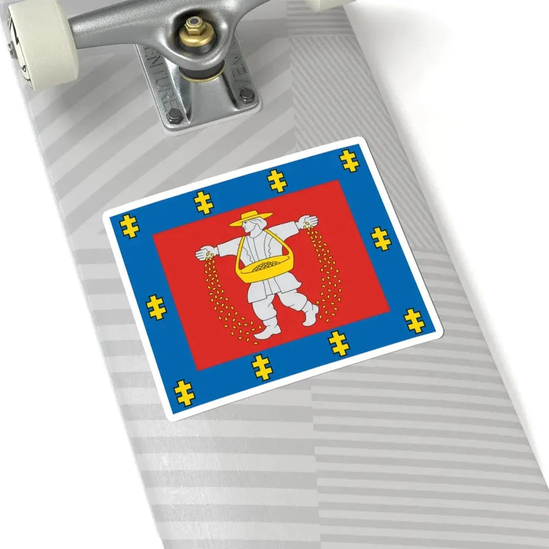 Marijampole County flag (Lithuania) STICKER Vinyl Kiss-Cut Decal - The Sticker Space