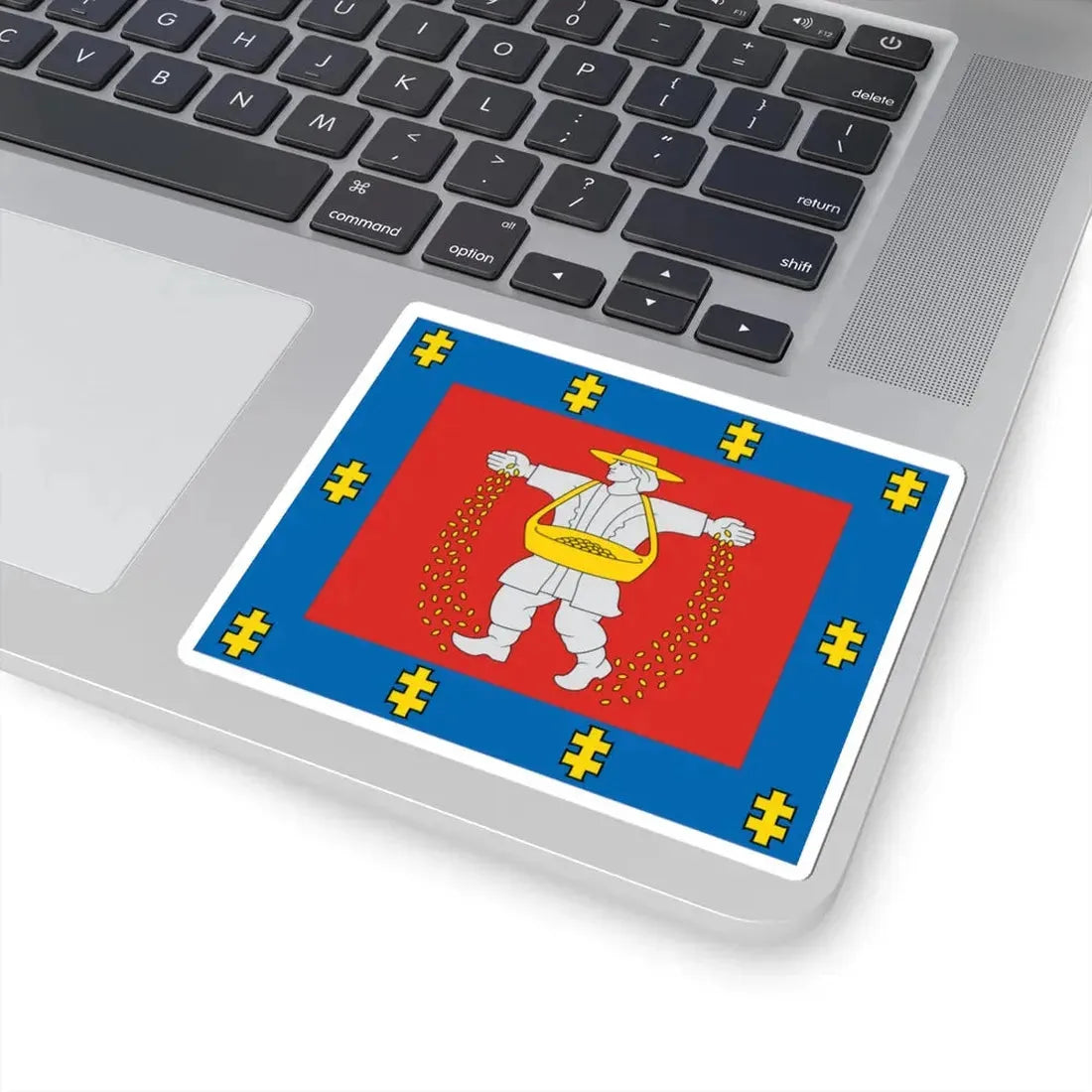 Marijampole County flag (Lithuania) STICKER Vinyl Kiss-Cut Decal - The Sticker Space