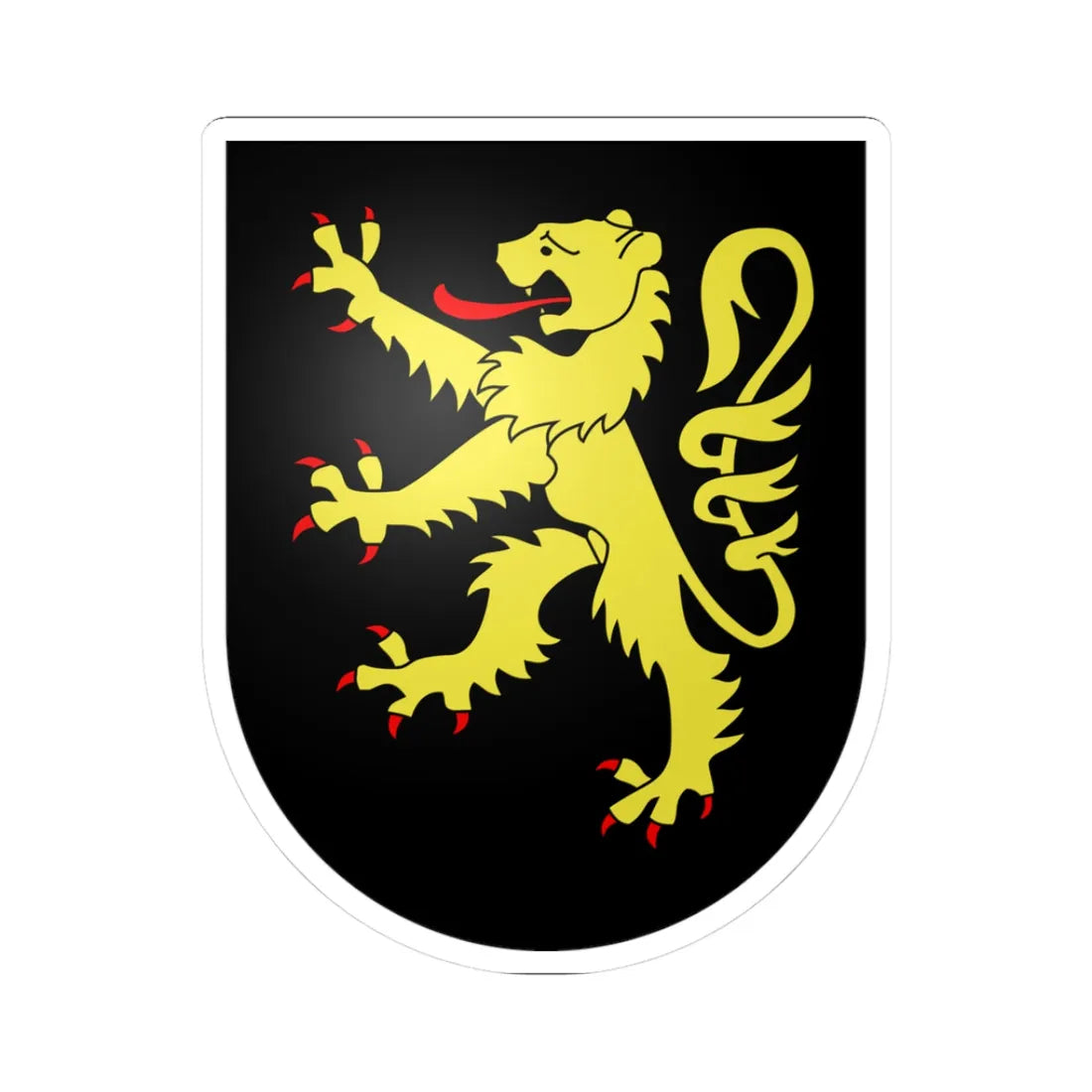 Marin-Epagnier-coat of arms (Switzerland) (Coat of Arms) STICKER Vinyl Kiss-Cut Decal 3 Inch White - The Sticker Space