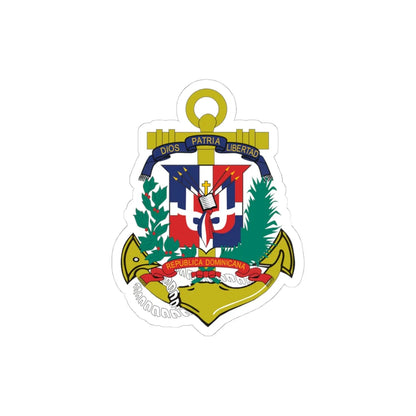 Marinalogosvg (Dominica) (Coat of Arms) STICKER Vinyl Kiss-Cut Decal 4 Inch White - The Sticker Space