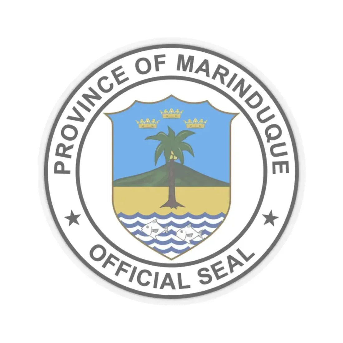 Marinduque old seal (Philippines) STICKER Vinyl Kiss-Cut Decal 2 Inch Transparent - The Sticker Space