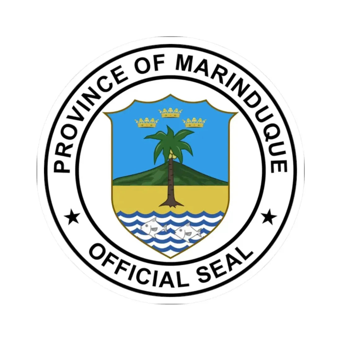 Marinduque old seal (Philippines) STICKER Vinyl Kiss-Cut Decal 2 Inch White - The Sticker Space