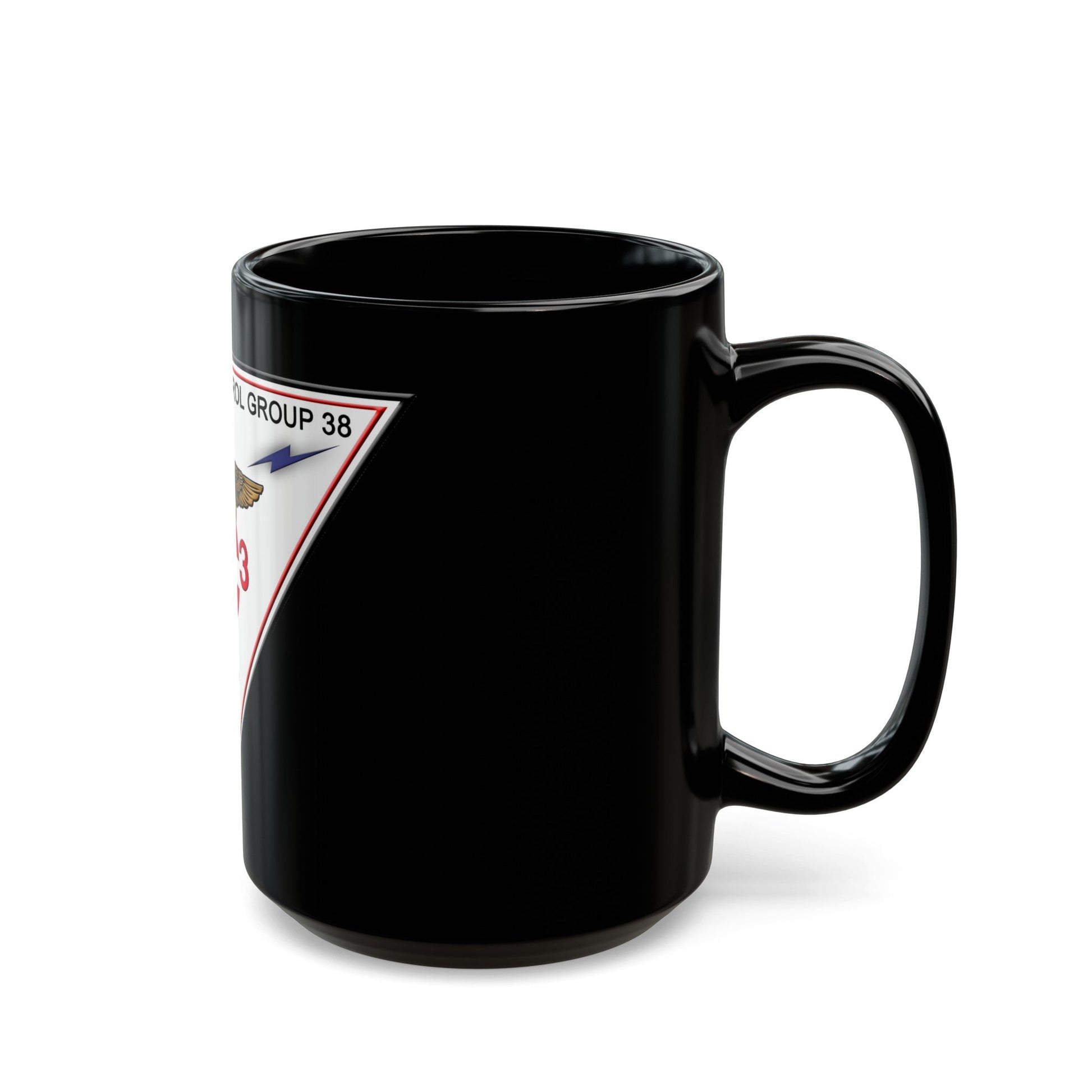 Marine Air Control Group 38 (USMC) Black Coffee Mug-The Sticker Space