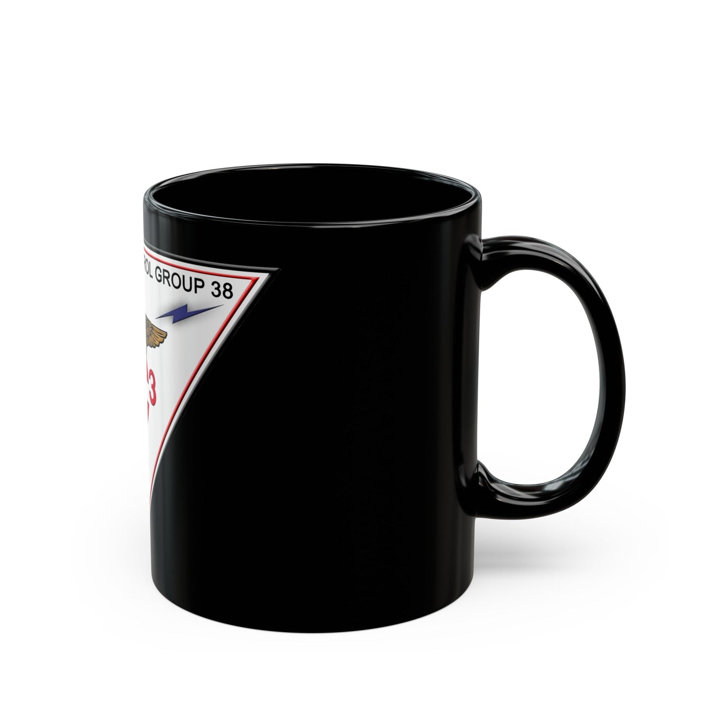 Marine Air Control Group 38 (USMC) Black Coffee Mug-The Sticker Space