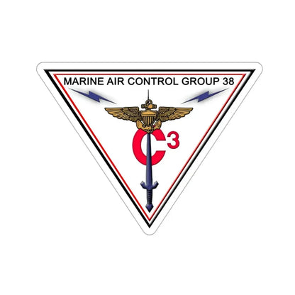 Marine Air Control Group 38 (USMC) STICKER Vinyl Die-Cut Decal 3 Inch - The Sticker Space