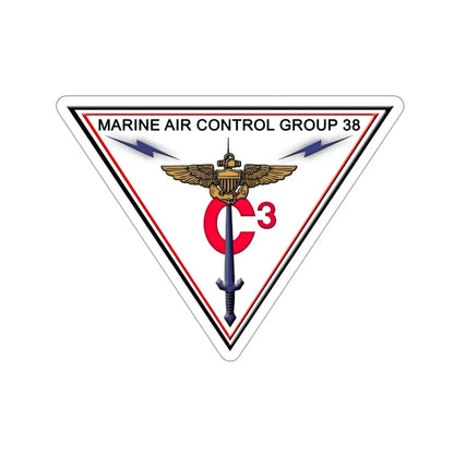 Marine Air Control Group 38 (USMC) STICKER Vinyl Die-Cut Decal - The Sticker Space