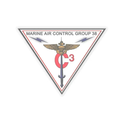 Marine Air Control Group 38 (USMC) STICKER Vinyl Kiss-Cut Decal 3 Inch Transparent - The Sticker Space