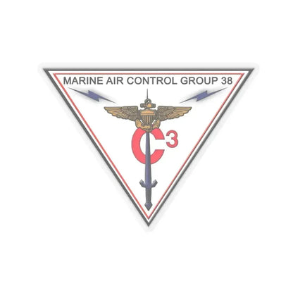 Marine Air Control Group 38 (USMC) STICKER Vinyl Kiss-Cut Decal 6 Inch Transparent - The Sticker Space