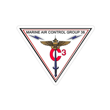 Marine Air Control Group 38 (USMC) Transparent STICKER Die-Cut Vinyl Decal - The Sticker Space