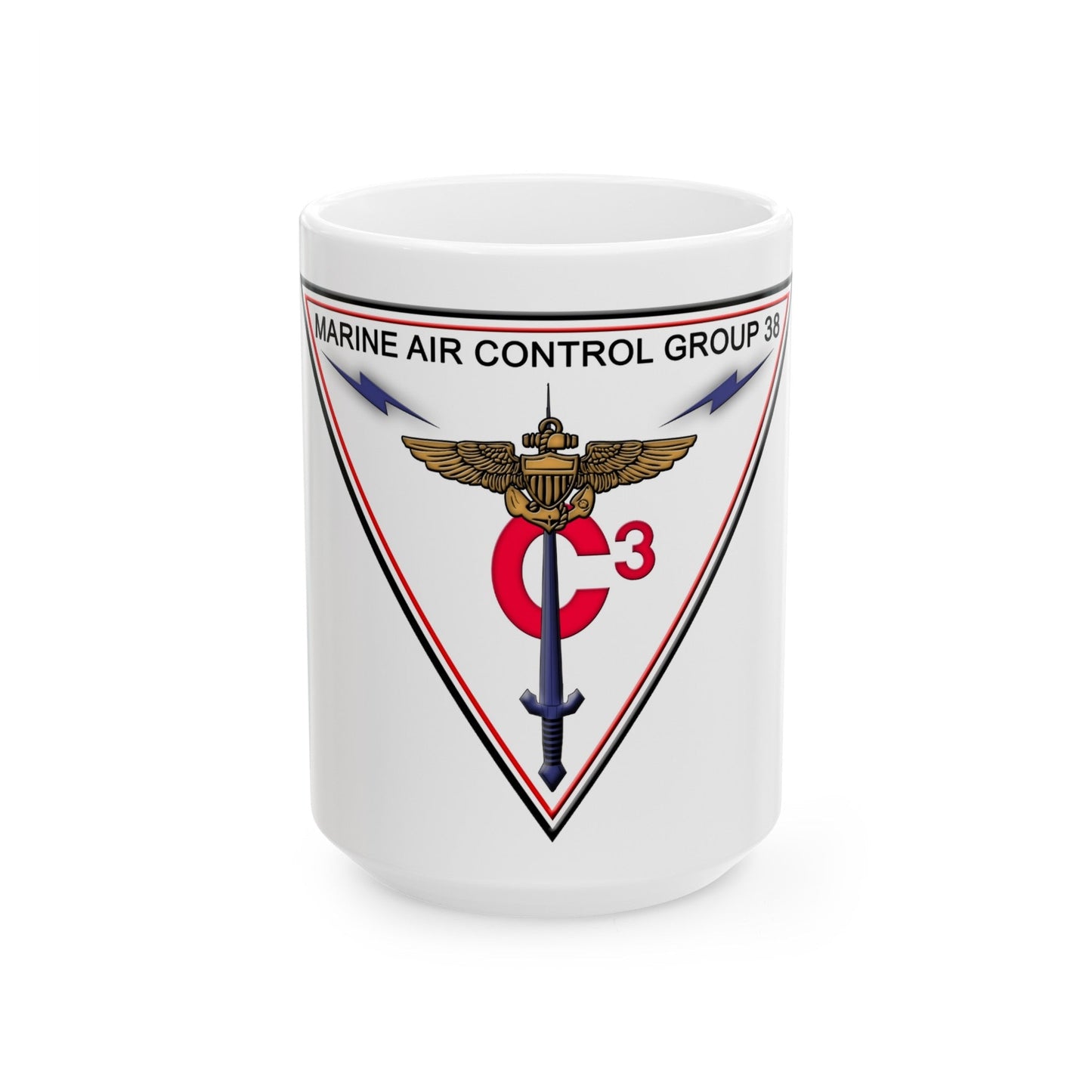 Marine Air Control Group 38 (USMC) White Coffee Mug-15oz-The Sticker Space