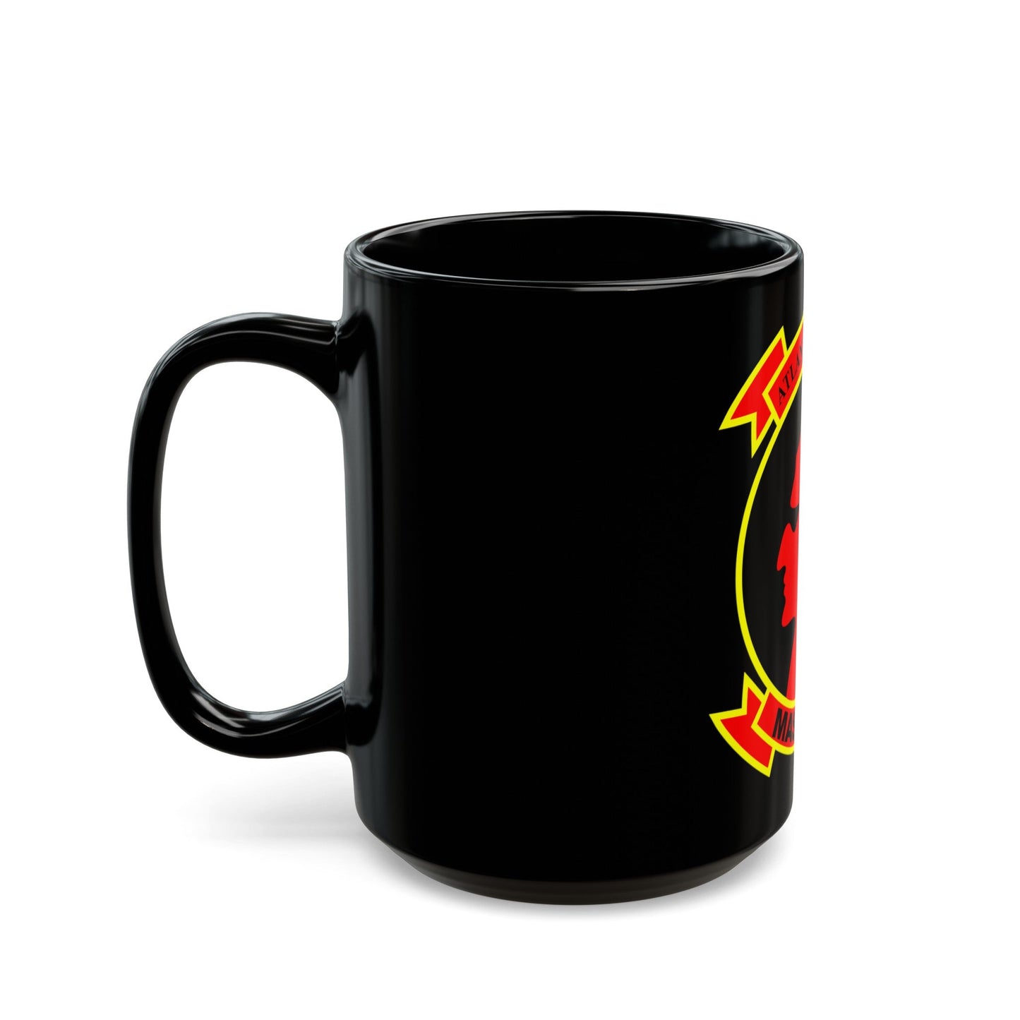 Marine Air Support Squadron 1 (USMC) Black Coffee Mug-The Sticker Space