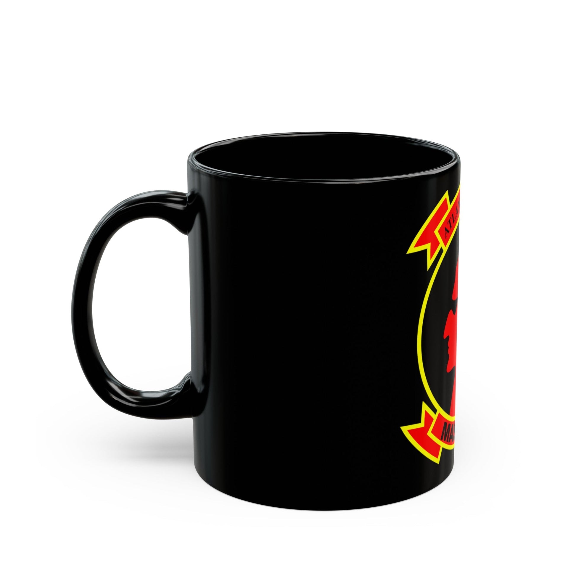 Marine Air Support Squadron 1 (USMC) Black Coffee Mug-The Sticker Space