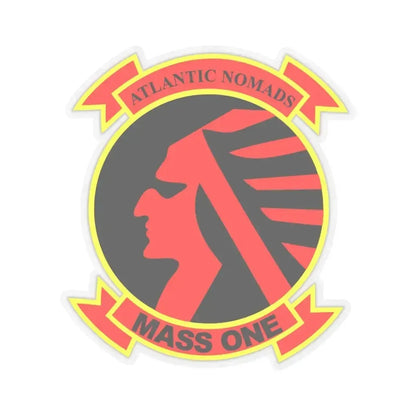 Marine Air Support Squadron 1 (USMC) STICKER Vinyl Kiss-Cut Decal 4 Inch Transparent - The Sticker Space