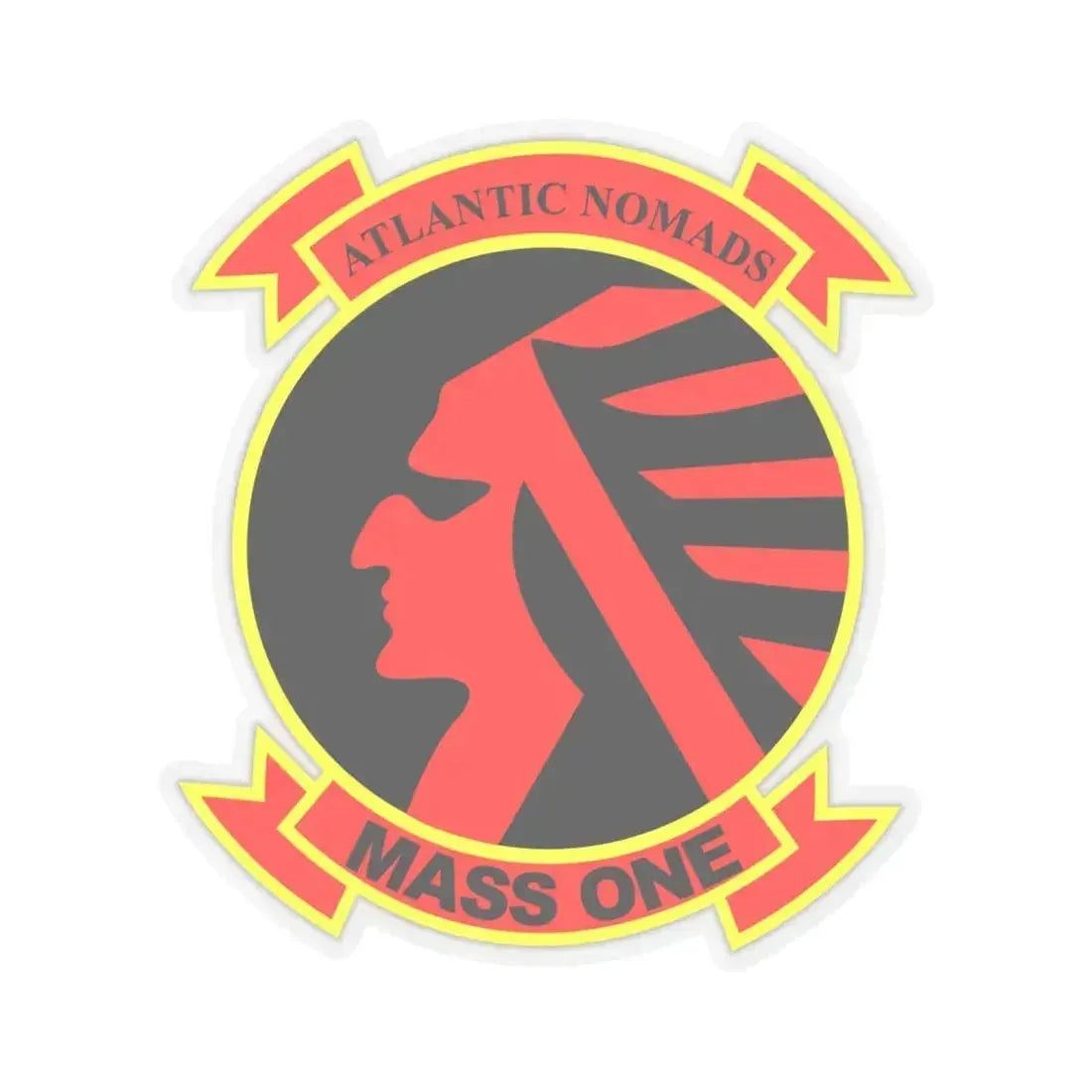 Marine Air Support Squadron 1 (USMC) STICKER Vinyl Kiss-Cut Decal 6 Inch Transparent - The Sticker Space