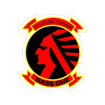 Marine Air Support Squadron 1 (USMC) Transparent STICKER Die-Cut Vinyl Decal 6 Inch - The Sticker Space