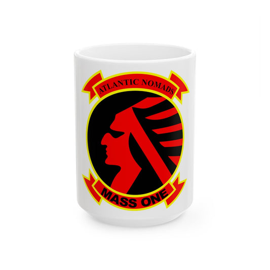 Marine Air Support Squadron 1 (USMC) White Coffee Mug-15oz-The Sticker Space