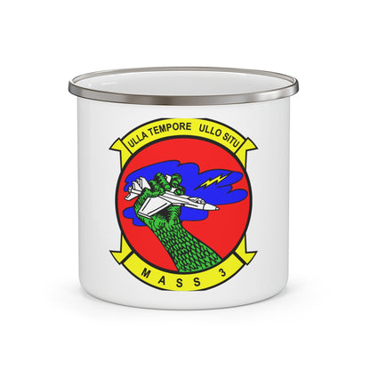 Marine Air Support Squadron 3 (USMC) Enamel Mug-12oz-The Sticker Space