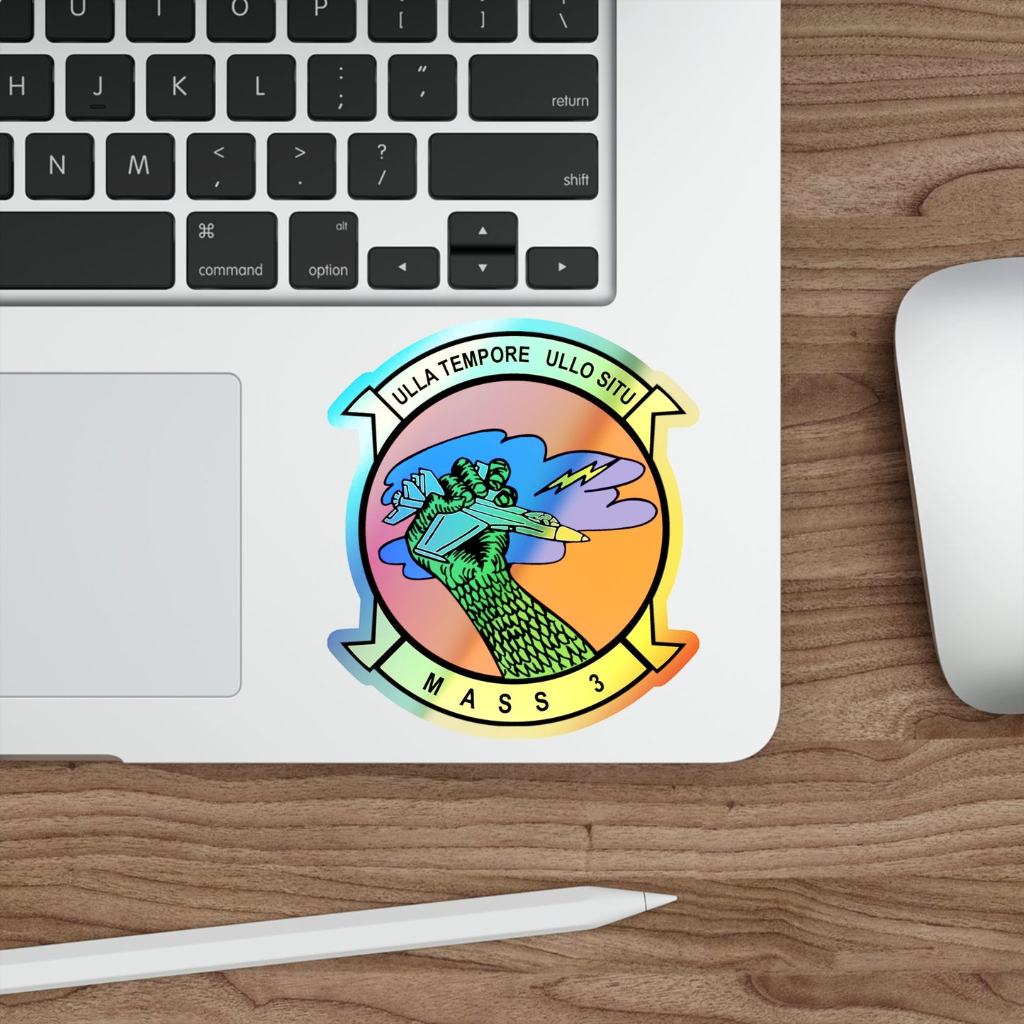 Marine Air Support Squadron 3 (USMC) Holographic STICKER Die-Cut Vinyl Decal-The Sticker Space