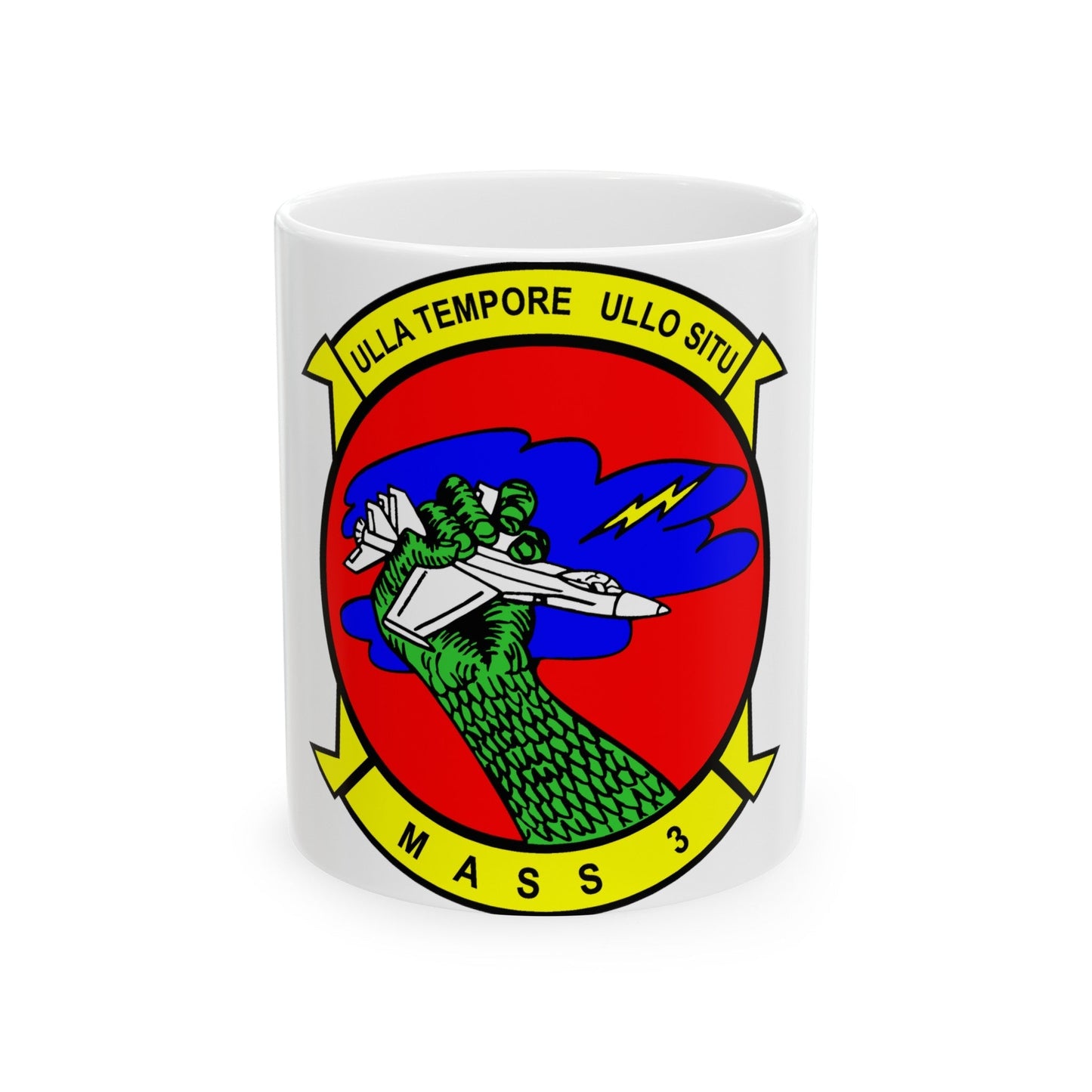 Marine Air Support Squadron 3 (USMC) White Coffee Mug-11oz-The Sticker Space