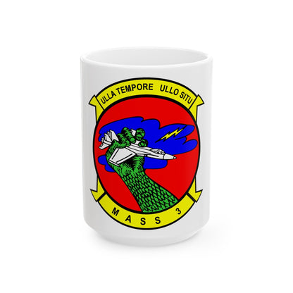 Marine Air Support Squadron 3 (USMC) White Coffee Mug-15oz-The Sticker Space