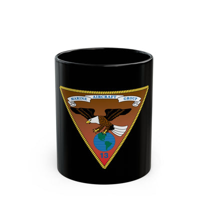 Marine Aircraft Group 13 alt (USMC) Black Coffee Mug-11oz-The Sticker Space