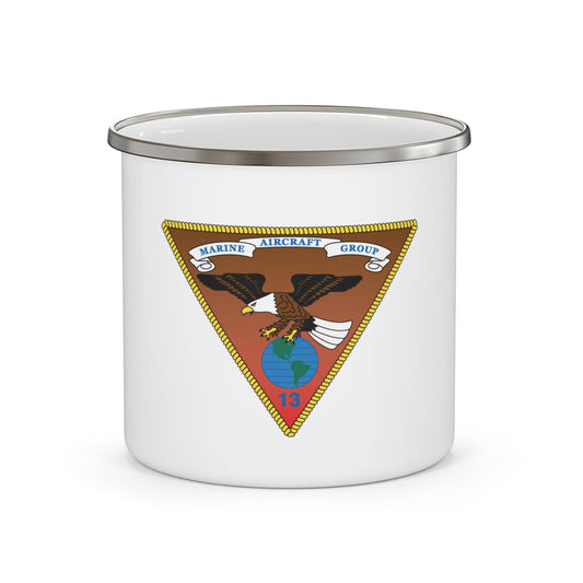 Marine Aircraft Group 13 alt (USMC) Enamel Mug-12oz-The Sticker Space