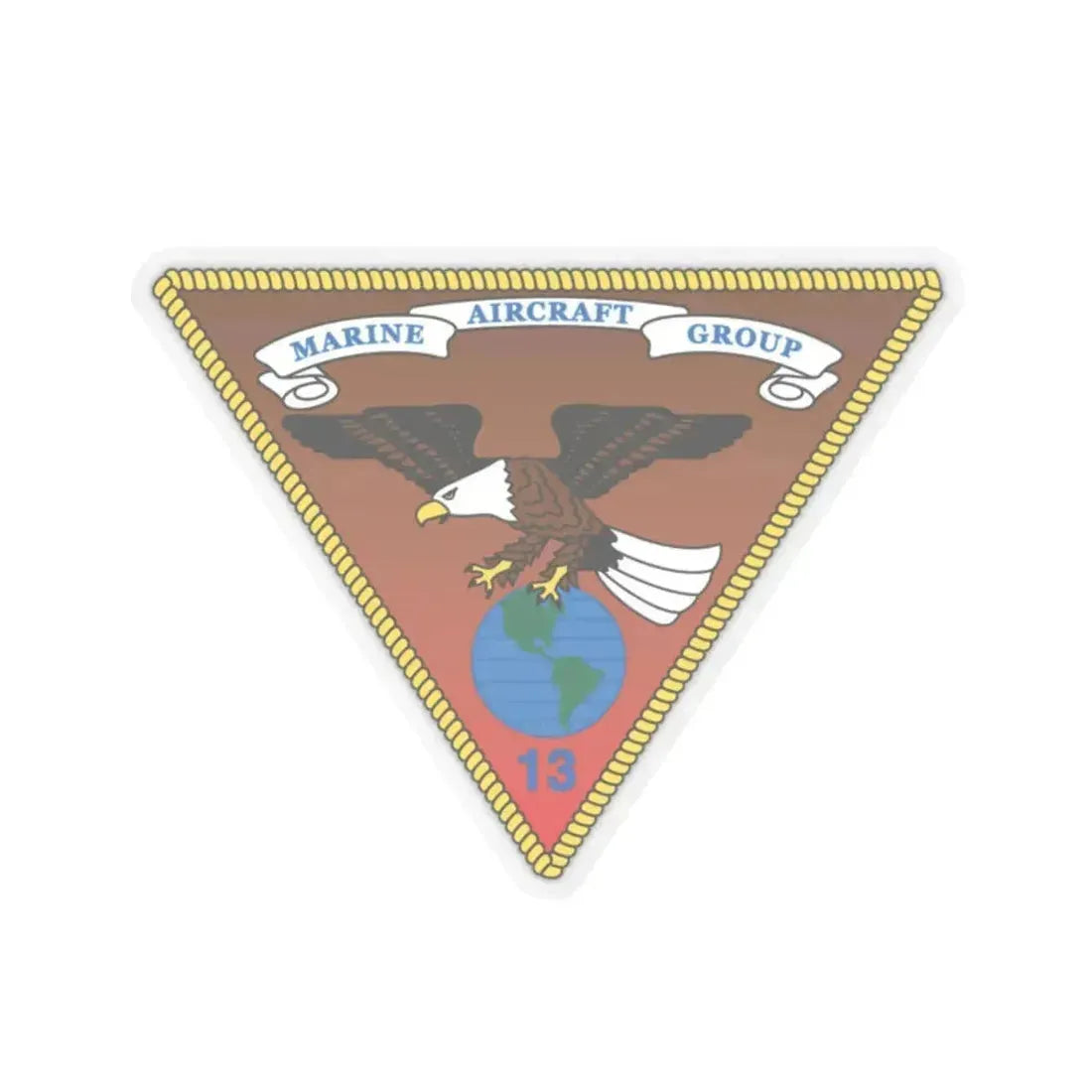 Marine Aircraft Group 13 alt (USMC) STICKER Vinyl Kiss-Cut Decal 2 Inch Transparent - The Sticker Space