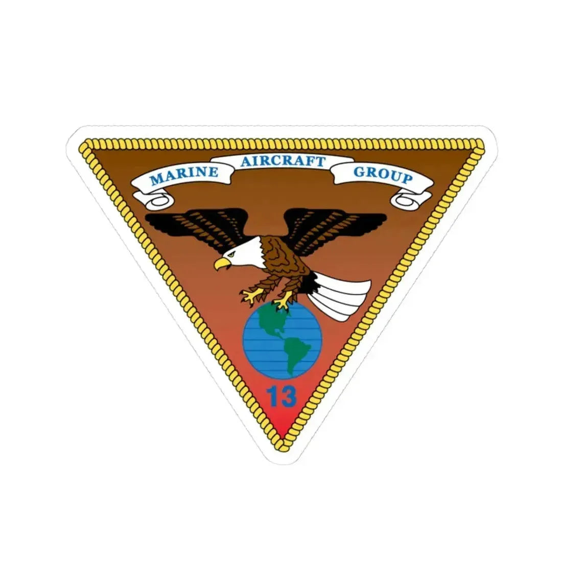 Marine Aircraft Group 13 alt (USMC) STICKER Vinyl Kiss-Cut Decal 3 Inch White - The Sticker Space