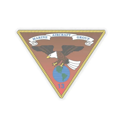 Marine Aircraft Group 13 alt (USMC) STICKER Vinyl Kiss-Cut Decal 4 Inch Transparent - The Sticker Space