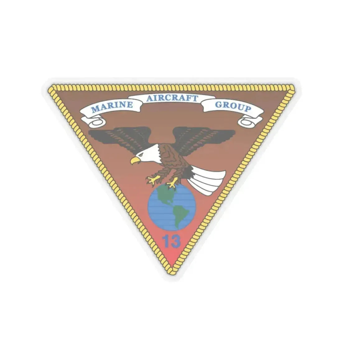 Marine Aircraft Group 13 alt (USMC) STICKER Vinyl Kiss-Cut Decal 6 Inch Transparent - The Sticker Space