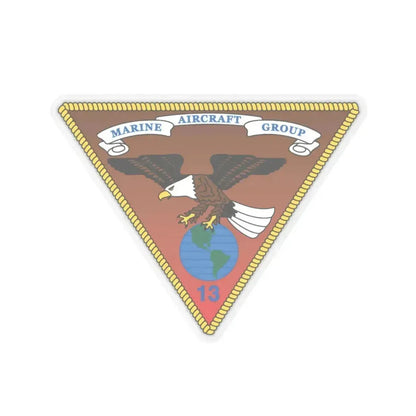 Marine Aircraft Group 13 alt (USMC) STICKER Vinyl Kiss-Cut Decal 6 Inch Transparent - The Sticker Space