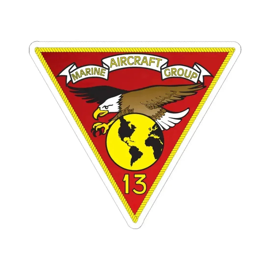 Marine Aircraft Group 13 (USMC) STICKER Vinyl Kiss-Cut Decal 6 Inch White - The Sticker Space