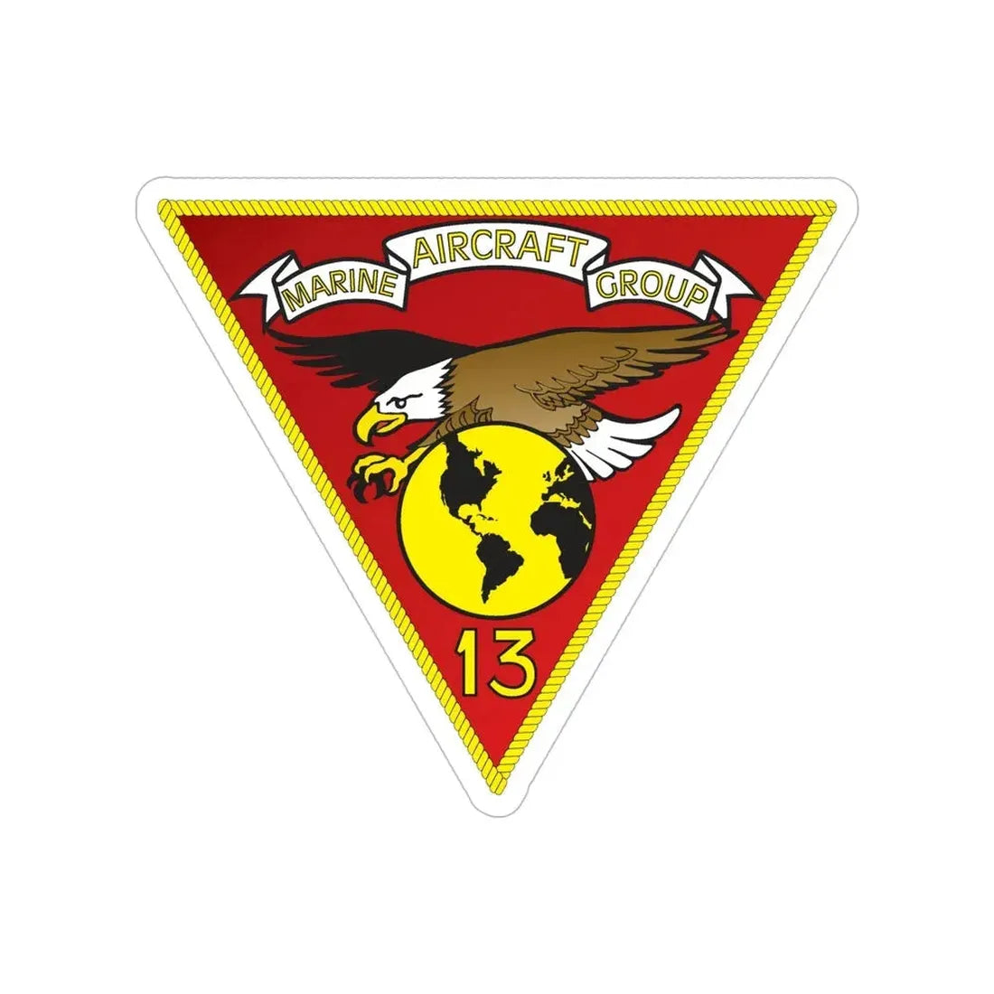 Marine Aircraft Group 13 (USMC) Transparent STICKER Die-Cut Vinyl Decal 6 Inch - The Sticker Space