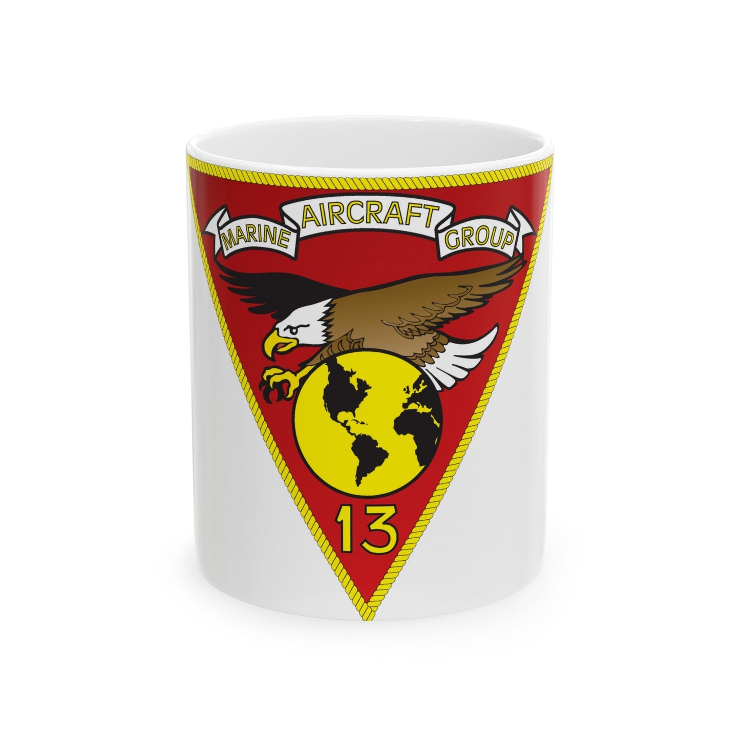 Marine Aircraft Group 13 (USMC) White Coffee Mug-11oz-The Sticker Space