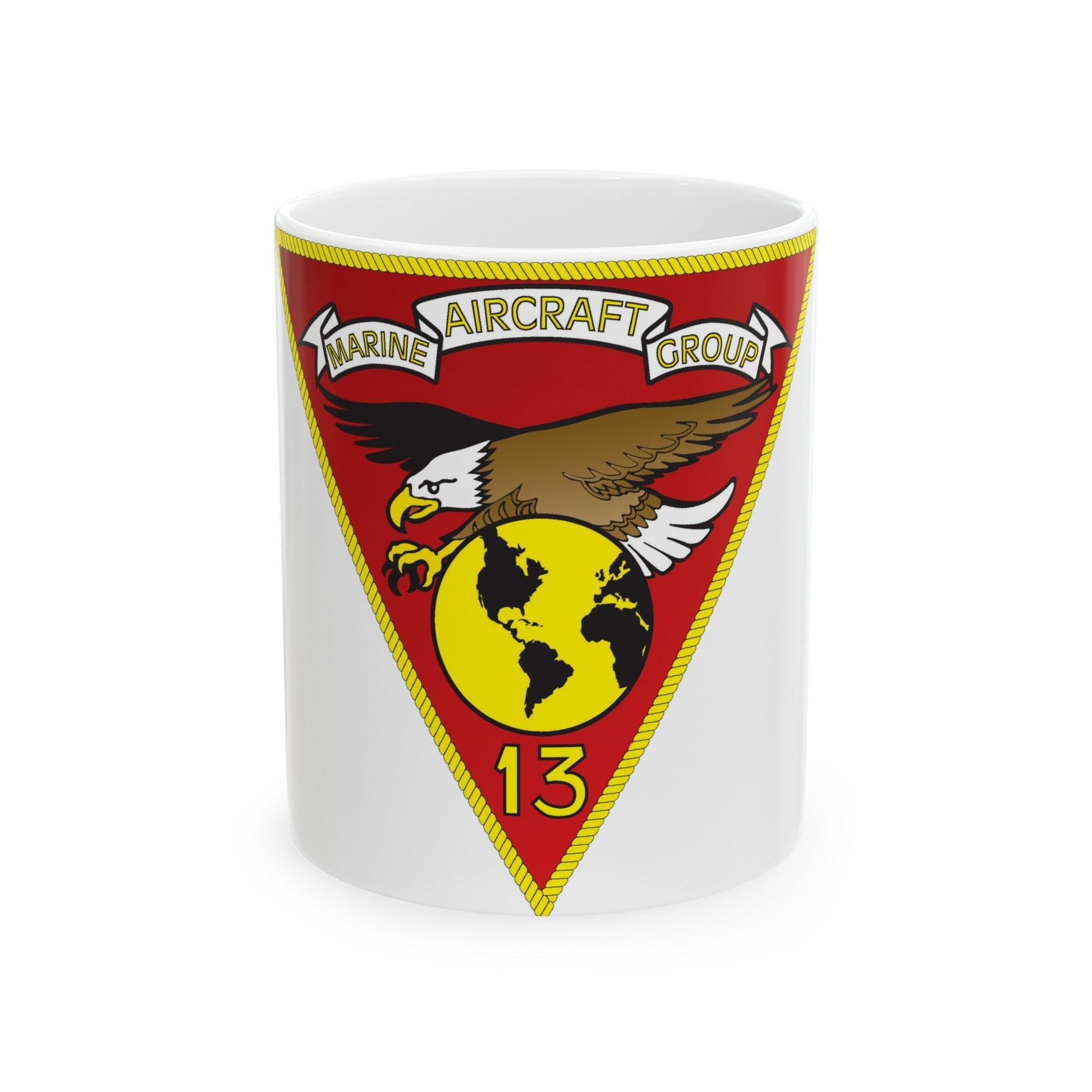 Marine Aircraft Group 13 (USMC) White Coffee Mug-11oz-The Sticker Space