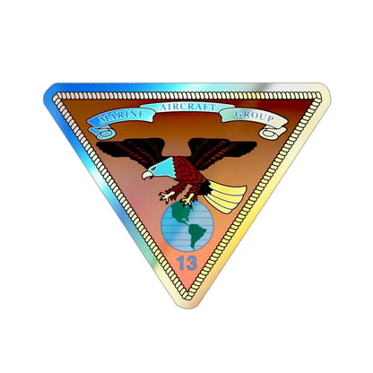 Marine Aircraft Group 13 v2 (USMC) Holographic STICKER Die-Cut Vinyl Decal - The Sticker Space