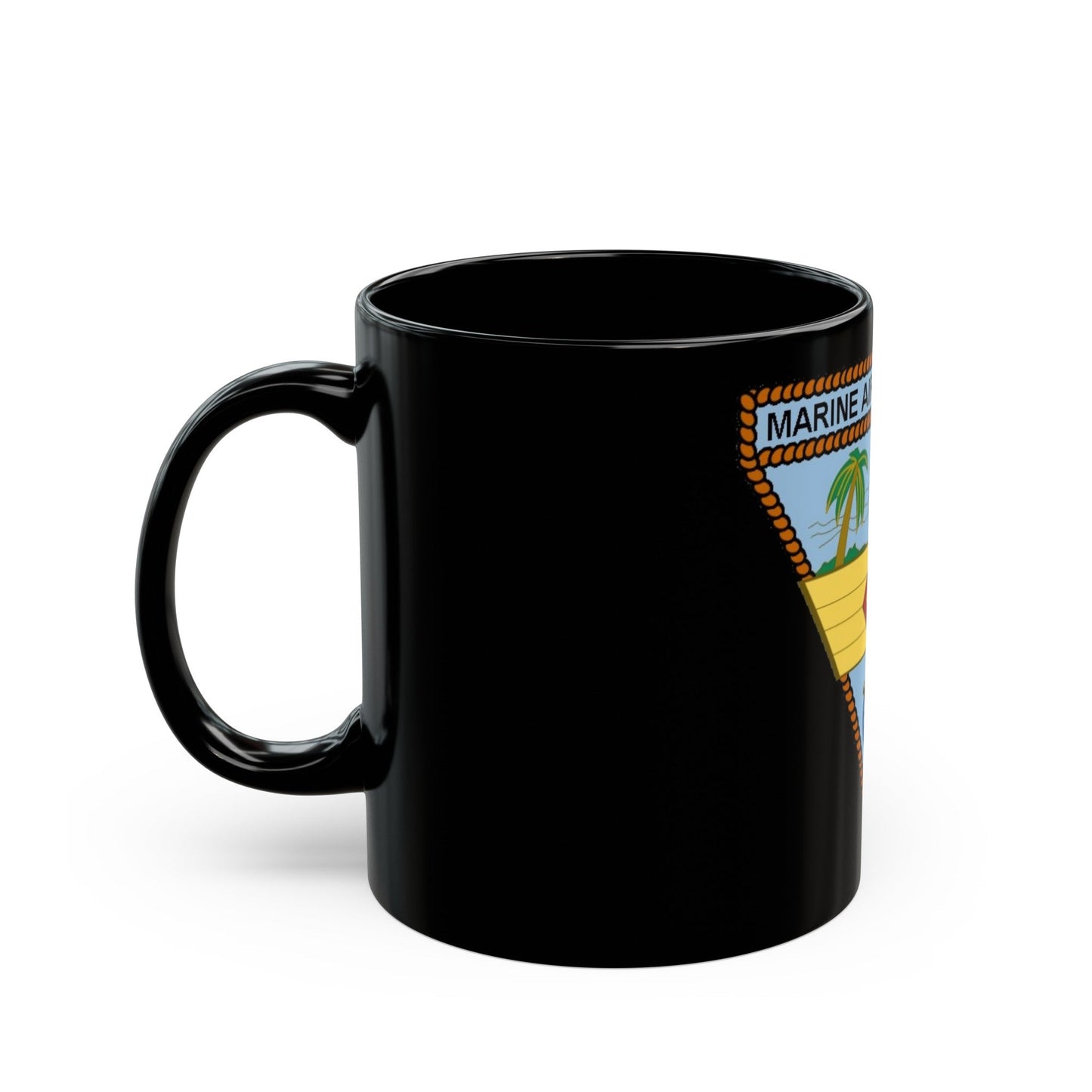 Marine Aircraft Group 26 (USMC) Black Coffee Mug-The Sticker Space