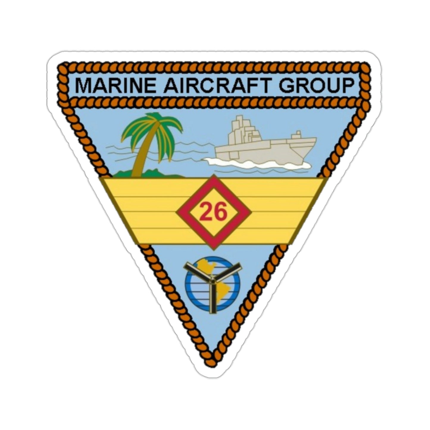 Marine Aircraft Group 26 (USMC) STICKER Vinyl Die-Cut Decal-2 Inch-The Sticker Space