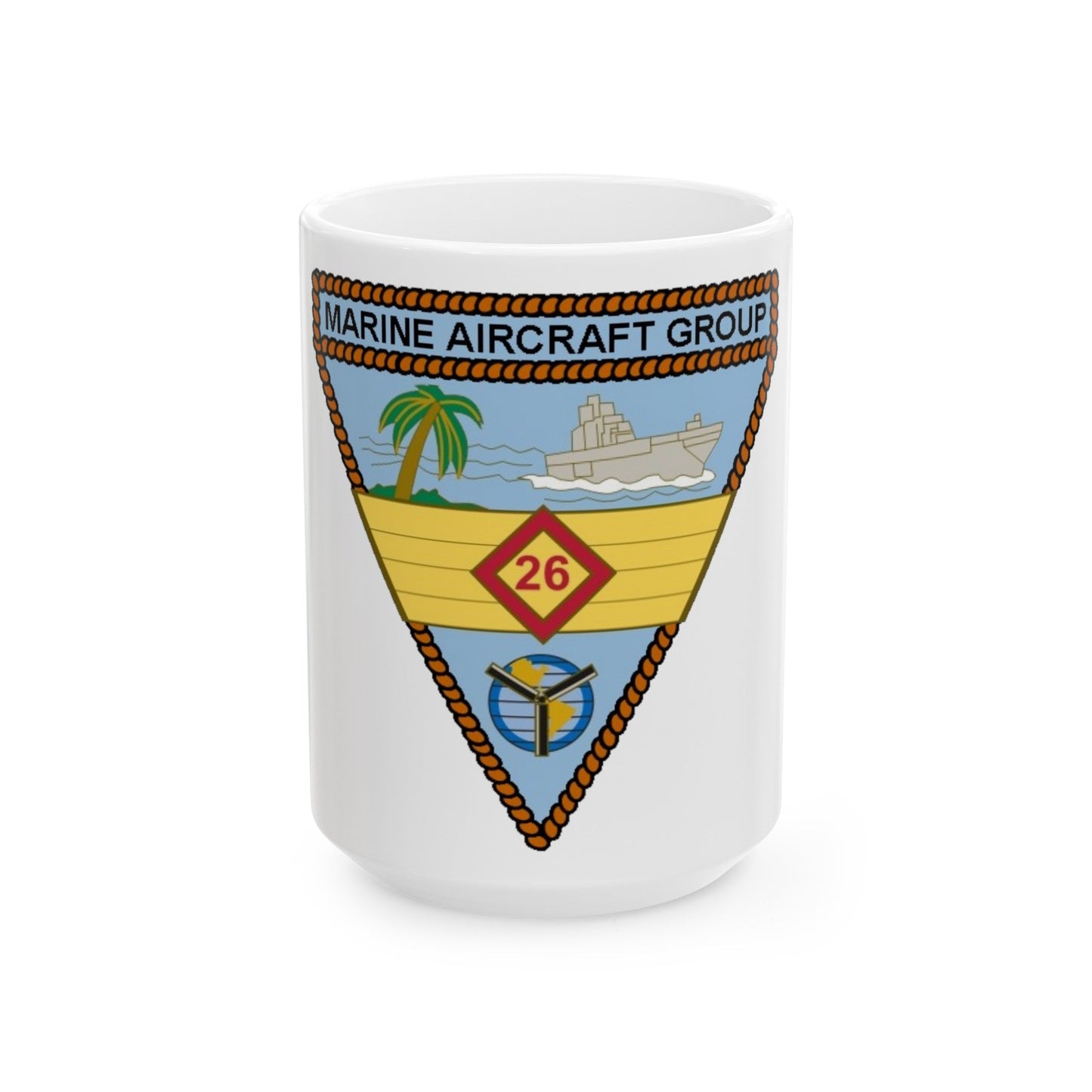 Marine Aircraft Group 26 (USMC) White Coffee Mug-15oz-The Sticker Space