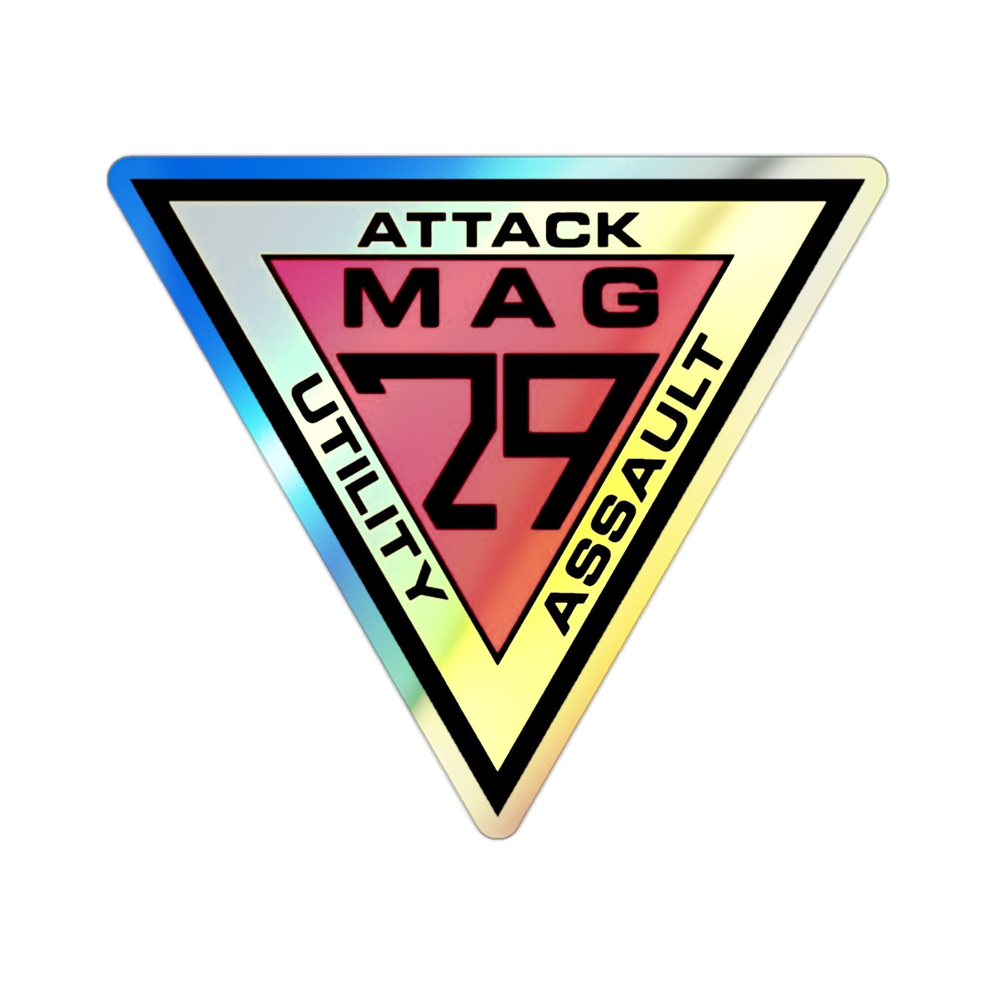 Marine Aircraft Group 29 (USMC) Holographic STICKER Die-Cut Vinyl Decal-2 Inch-The Sticker Space