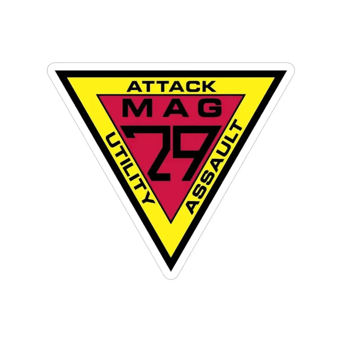 Marine Aircraft Group 29 (USMC) Transparent STICKER Die-Cut Vinyl Decal 3 Inch - The Sticker Space