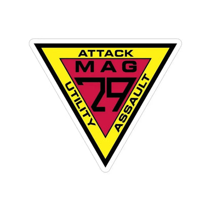 Marine Aircraft Group 29 (USMC) Transparent STICKER Die-Cut Vinyl Decal 6 Inch - The Sticker Space