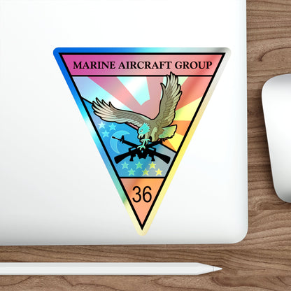 Marine Aircraft Group 36 (USMC) Holographic STICKER Die-Cut Vinyl Decal-The Sticker Space