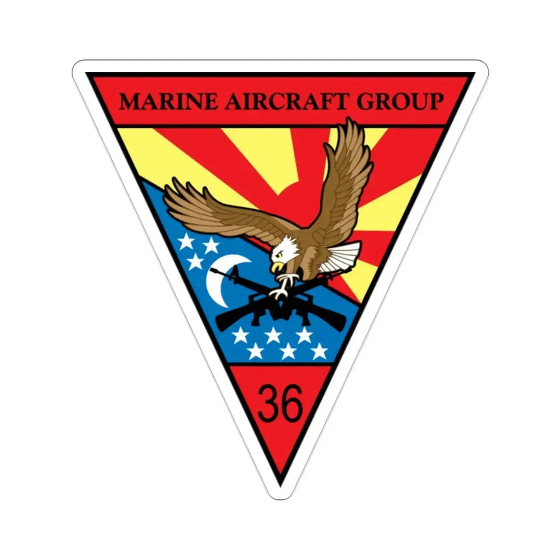 Marine Aircraft Group 36 (USMC) STICKER Vinyl Die-Cut Decal 2 Inch - The Sticker Space