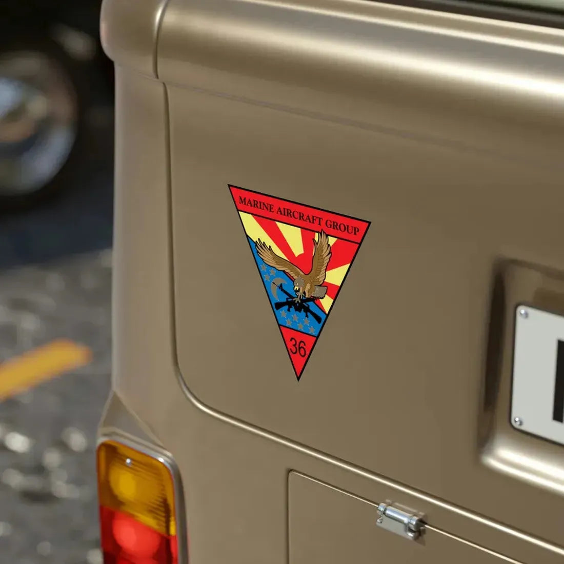 Marine Aircraft Group 36 (USMC) Transparent STICKER Die-Cut Vinyl Decal - The Sticker Space