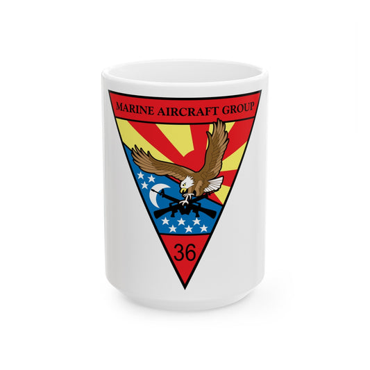 Marine Aircraft Group 36 (USMC) White Coffee Mug-15oz-The Sticker Space